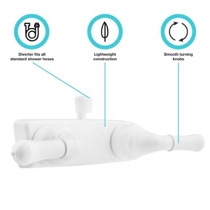 DURA FAUCET CLASSICALSHWWHITE - DFSA100CWT