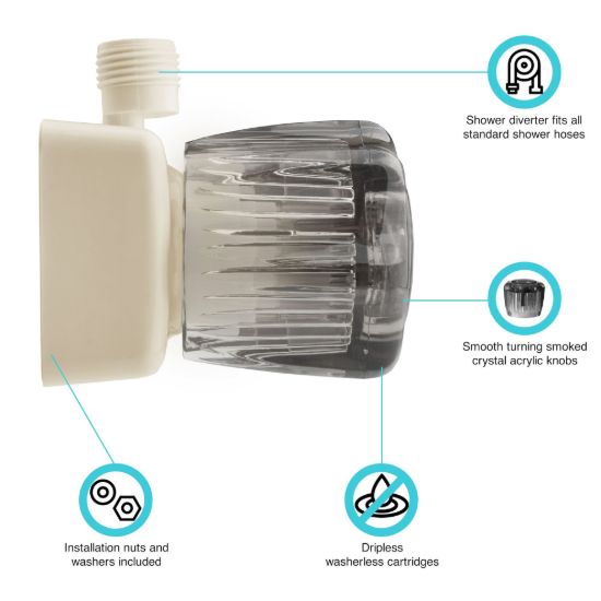 DURA FAUCET SHWBISQUE - DFSA100SBQ