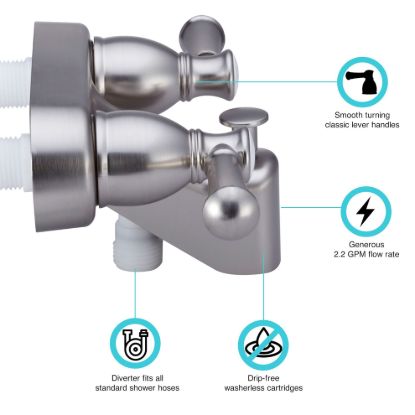 DURA FAUCET DESIGNER RV TUB & SHOWER - DFSA110LSN