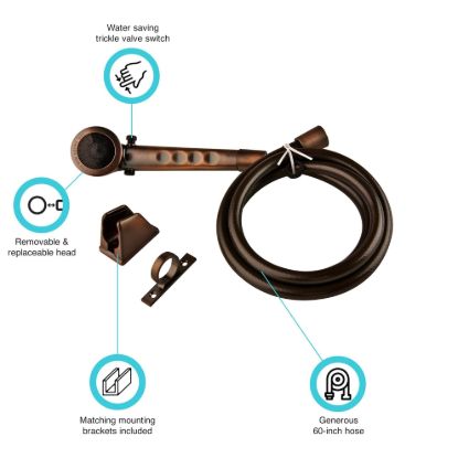 DURA FAUCET SHW HEAD & HOSEOIL RUB - DFSA130ORB