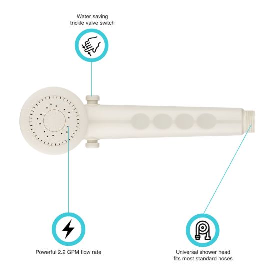 DURA FAUCET HAND HELD SHWR WND BISQUE - DFSA135BQ