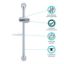 DURA FAUCET RV SHOWER SLIDE BAR - DFSA300CLC
