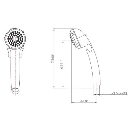 DURA FAUCET BATH TUB  & SHOWER MATTE BLACK - DFSA400MB