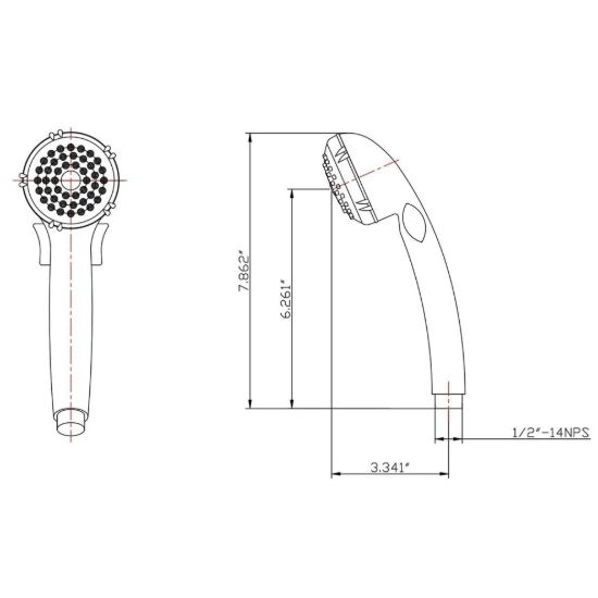 DURA FAUCET BATH TUB  & SHOWER MATTE BLACK - DFSA400MB