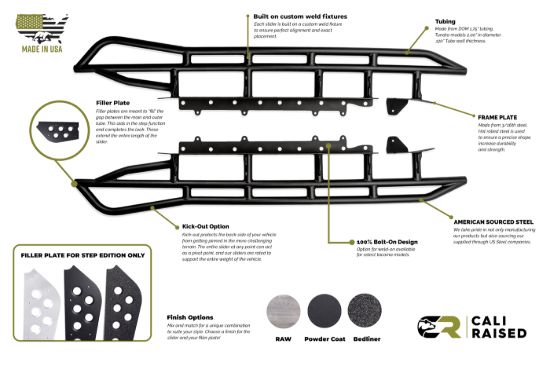 CALI RAISED 2010-2021 TOYOTA 4RUNNER STEP EDITI - CR2892
