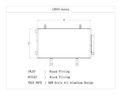 CSF RADIATOR AC CONDENSER - 10945