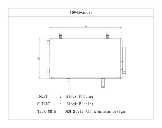 CSF RADIATOR AC CONDENSER - 10945