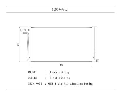 CSF RADIATOR AC CONDENSER - 10950