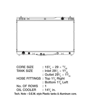 CSF RADIATOR LEXUS ES 300 - 3145