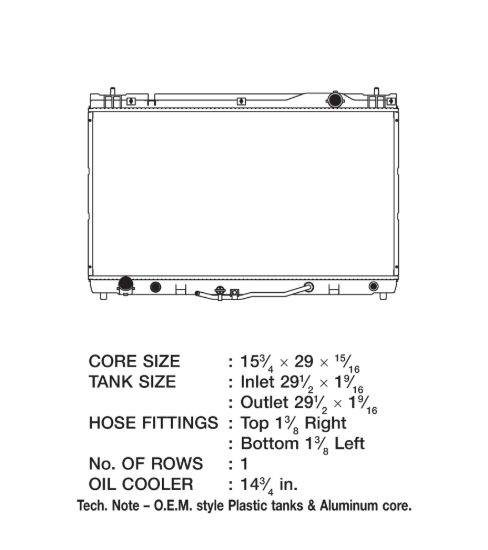 CSF RADIATOR LEXUS ES 300 - 3145