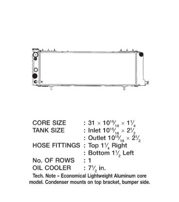 CSF RADIATOR JEEP CHEROKEE - 3251
