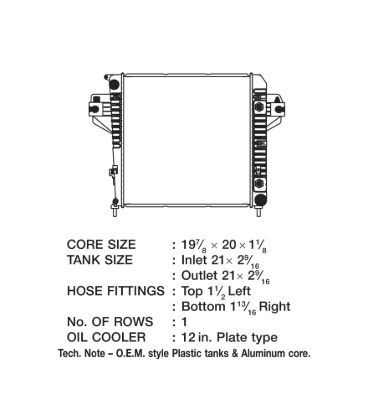 CSF RADIATOR JEEP LIBERTY     V6 - 3363