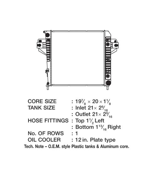 CSF RADIATOR JEEP LIBERTY     V6 - 3363