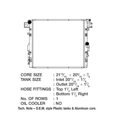 CSF RADIATOR JEEP WRANGLER - 3592