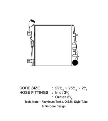 CSF RADIATOR 08-10 FORD SUPER DUTY 6.4 - 6012