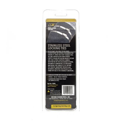 DESIGN ENG SS LOCKING TIES 14' 4/PK - 10202