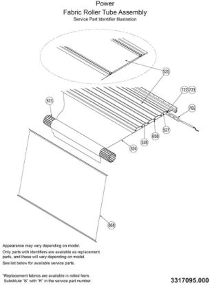 DOMETIC DOMETIC 9200 POWER AWNING WITH LED - 9600009344