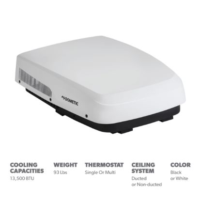 DOMETIC FRESHJET5 13.5K-MECH LOW-PRO WHT - 9620015924