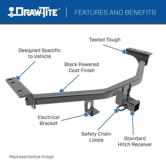 DRAW TITE NISSAN ROUGE REAR HITCH CLASS 2015 - 75952