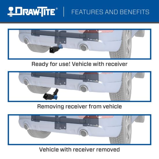 DRAW TITE CLASS III TRAILER HIDDEN HITCH SYST - 76907