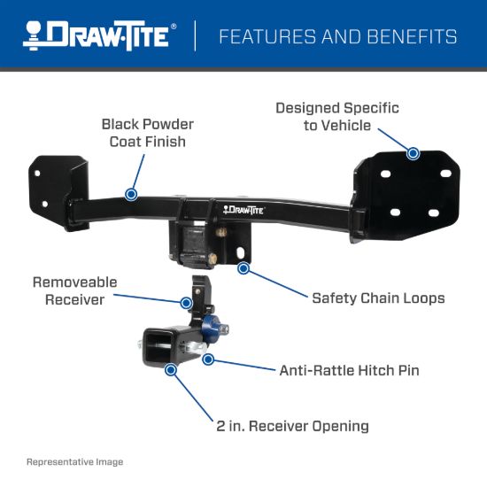 DRAW TITE CLASS III TRAILER HIDDEN HITCH SYST - 76912