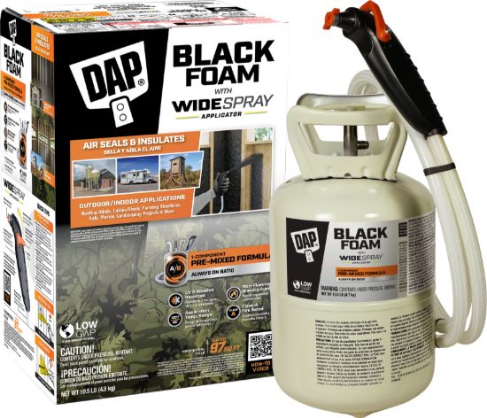 DAP DAP WIDE SPRAY BLACK FOAM 10.5LB - 7565000321