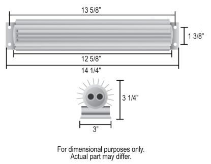 DERALE 12' 2PASS HEAT SINK - 13260