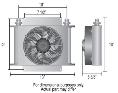 DERALE HYPERCOOL 13 X 10X5 AN-8 - 15860