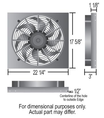 DERALE RAD FAN ALM SHROUD ASSEMB - 16822
