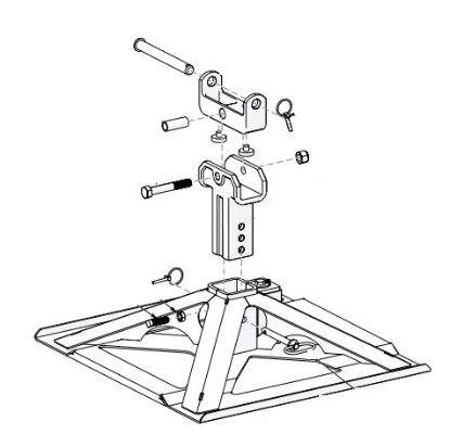 DEMCO RECON BASE F/GOOSENECK BALL MOUNT - 6201