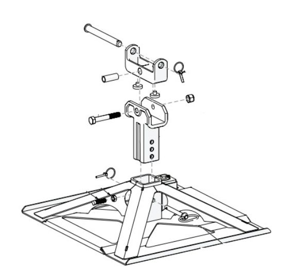 DEMCO RECON BASE F/GOOSENECK BALL MOUNT - 6201