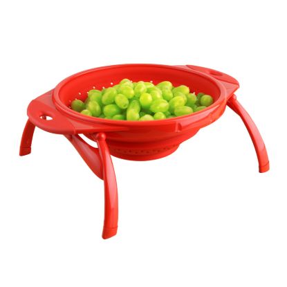 DEXAS COLLAPSIBLE COLANDER  RED - 10CC1795