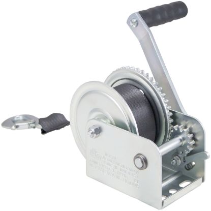 DUTTON 1100 LB PLATED WINCH W/15 FT STRAP - 15191