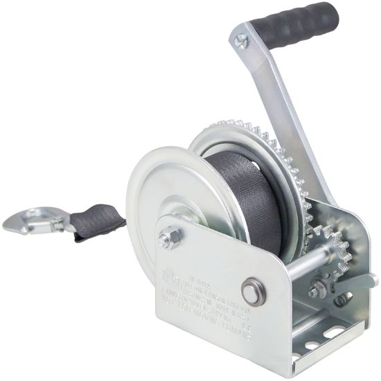 DUTTON 1100 LB PLATED WINCH W/15 FT STRAP - 15191