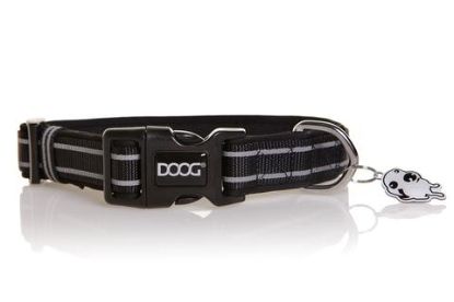 DOOG USA COLLAR BLK REFLCT STRI MD - COLBFLM