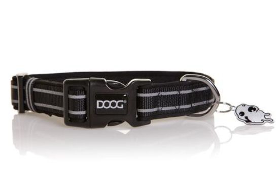 DOOG USA COLLAR BLK REFLCT STRI MD - COLBFLM