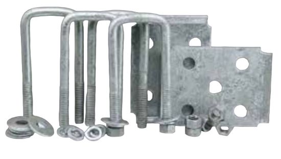 DEXTR MARINE AXLE TIE PLATE KIT   FOR 2' SQUARE - 81185