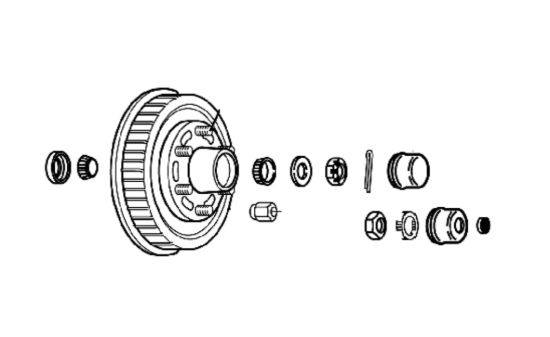 DEXTER AXLE DRUM AND HUB KIT - 00840790