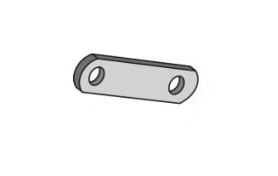 DEXTER AXLE SHACKLE LINK SHORT BLACK 2.25 HOLE - 01802005