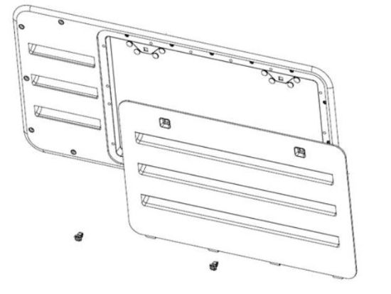 DAVE CARTER NR637318BW VENT DOOR ASSY-BRIGHT - 50807