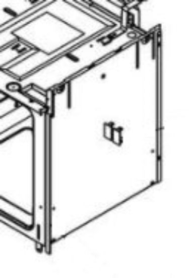 DOMETIC DOOR OVN BLK F/STOVE GAS 3   + - 50727