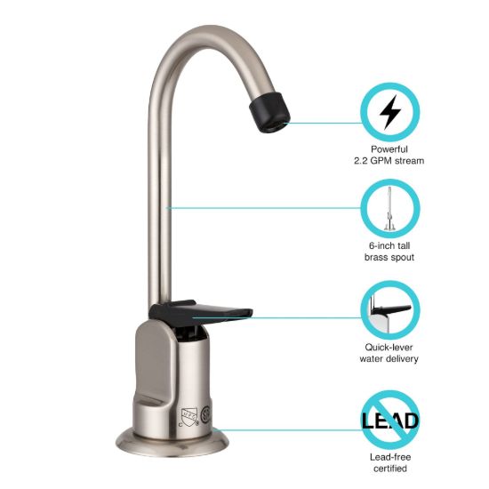 DURA FAUCET FOUNTAIN FAUCET NICKEL - DFDF350SN