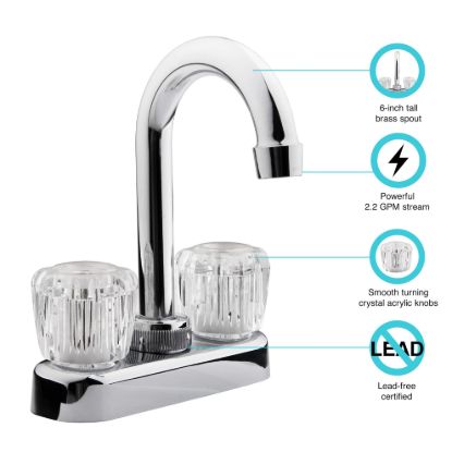 DURA FAUCET RV BAR FAUCET-CHR - DFPB150ACP