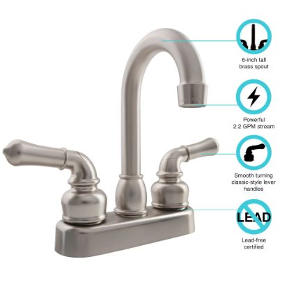 DURA FAUCET CLASSICAL RV BAR FAUCET - DFPB150CSN