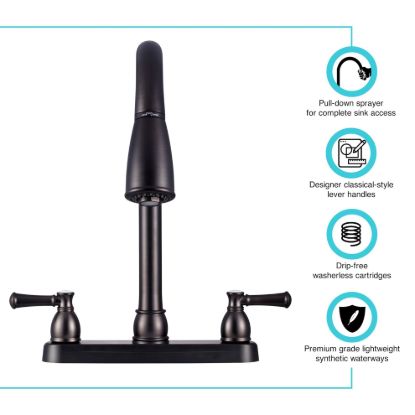 DURA FAUCET NON-METALLIC DUAL LEVER - DFPK350LVB