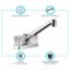 DURA FAUCET TWO HANDLE 4' KITCHEN/BAR FAUCET - DFPK640ACP