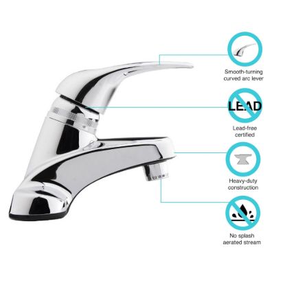 DURA FAUCET SINGLE   LAV CRM POL - DFPL100CP