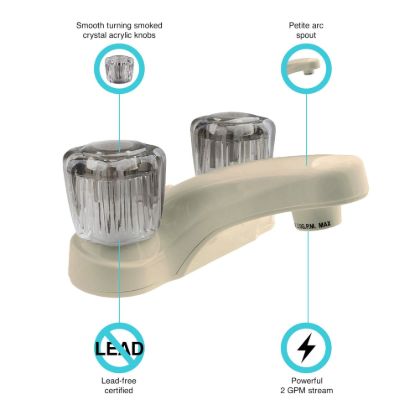 DURA FAUCET LAV  W/SMOKED  SBISQUE - DFPL700SBQ