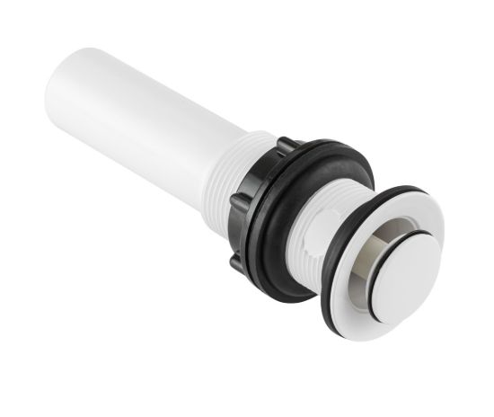DURA FAUCET RV LAV SINK POP-UP NO OVERFLOW - WH - DFPU202WT