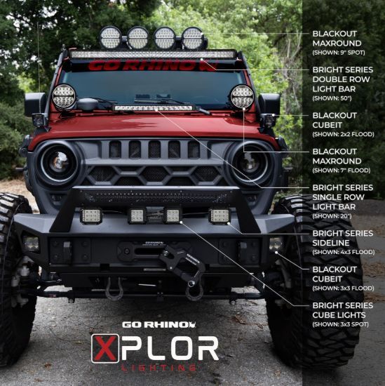GO RHINO BRIGHT SERIES LIGHTS - 50' DOUBLE R - 2885013CDS